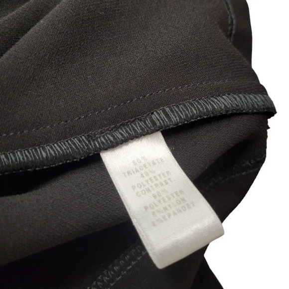 St. John Couture Sequin Zip Shoulder Top Size 6 Black - Picture 5 of 6